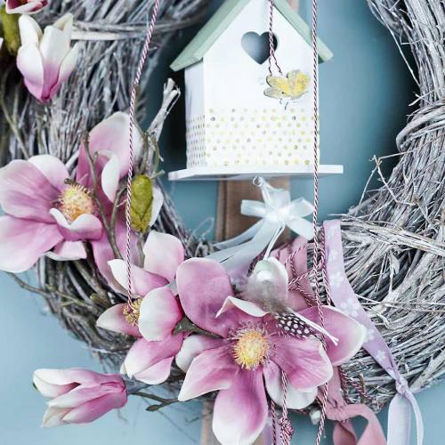 Floristik24 Ramo de magnólia violeta 110cm 1p