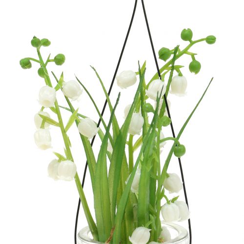 Floristik24 Lírio do vale em um copo para pendurar Alt.22cm