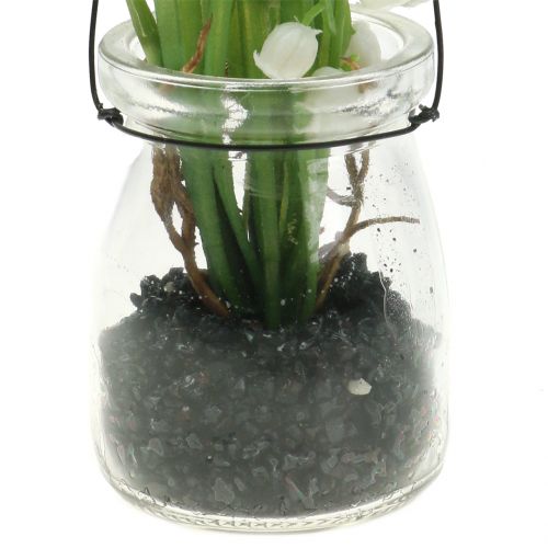 Floristik24 Lírio do vale em um copo para pendurar Alt.22cm