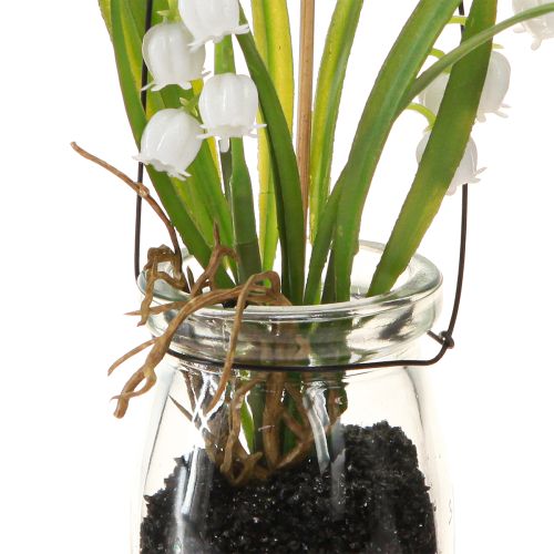 Itens Lírio do Vale em um Vidro Artificial Early Bloomers H22cm 3pcs