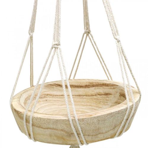 Itens Cesto macramé decorativo estilo boho Ø23cm Alt.90cm