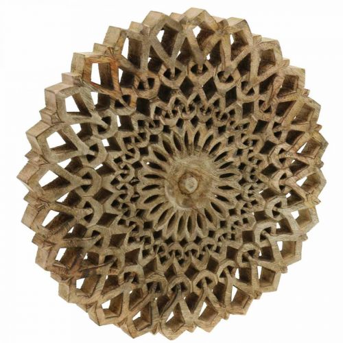 Floristik24 Mandala para pendurar, decoração de parede, verão, decoração de madeira natureza Ø30cm