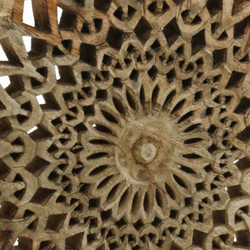 Floristik24 Mandala para pendurar, decoração de parede, verão, decoração de madeira natureza Ø30cm