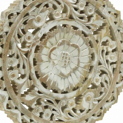 Itens Mandala para colocar, decoração floral em madeira, decoração de mesa, decoração de verão shabby chic nature H39.5cm Ø30cm