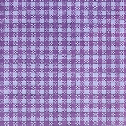 Itens Cuff papel xadrez roxo 25cm 100m