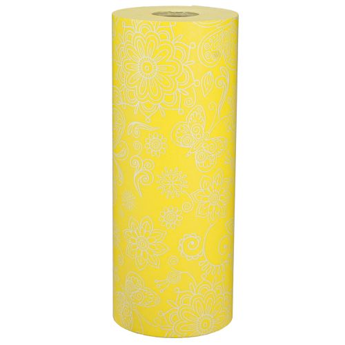 Itens Papel de punho amarelo branco Verão 25cm 100m