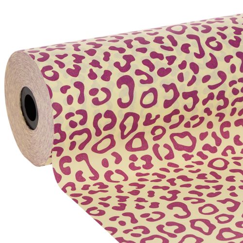 Papel para punho, estampa de leopardo, roxo, 25cm, 100m comprar | Floristik24.pt