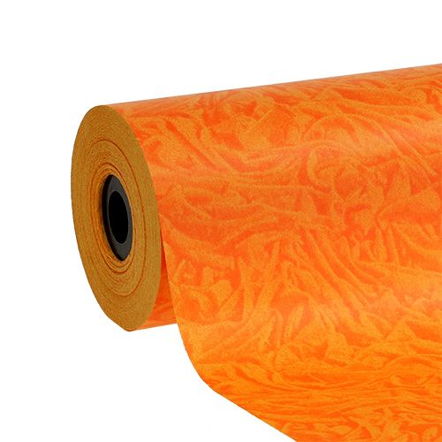 Punho de papel laranja 25cm 100m