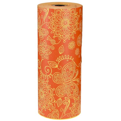 Itens Papel de punho Laranja Amarelo Verão 25cm 100m