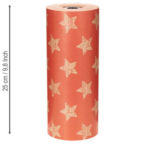 Papel para punhos com estrelas, rolo para artigos de floricultura, 25 cm x 100 m | Floristik24.pt