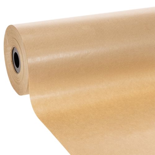 Papel Kraft Natural para Punhos, Rolo de 25cm x 100m, Papel Decorativo