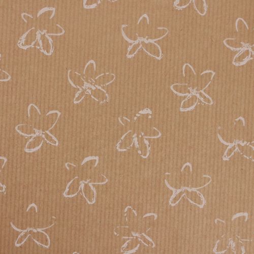 Floristik24 Cuff papel lenço de papel flores naturais 25cm 100m