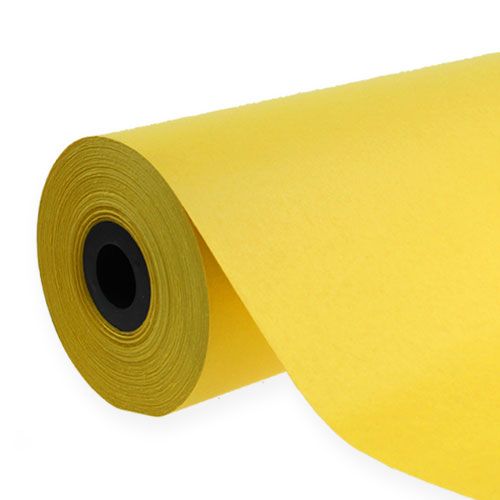 Floristik24 Papel de punho papel de embrulho amarelo 37,5cm 100m