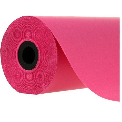 Punho de papel rosa 37,5cm 100m
