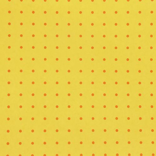 Floristik24 Cuff papel lenço de papel pontos amarelos 25cm 100m