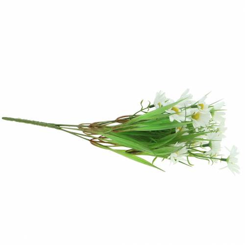 Floristik24 Buquê de margaridas com grama decorativa 37cm