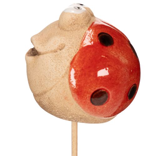 Itens Estacas de jardim em formato de joaninha, enfeite decorativo para jardim, 25 cm, 4 peças