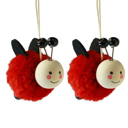 Itens Pingente joaninha decoração joaninha 5,5cm 9 un