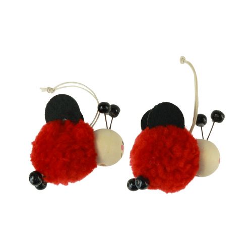 Itens Pingente joaninha decoração joaninha 5,5cm 9 un