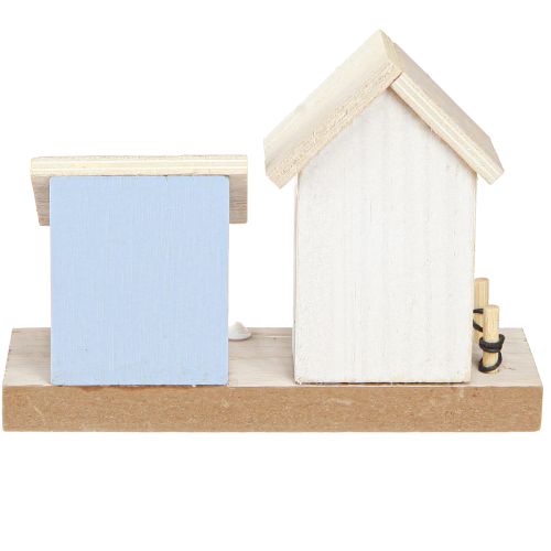 Itens Decoração marítima Casa de praia Conchas Azul natural H12cm 4 peças