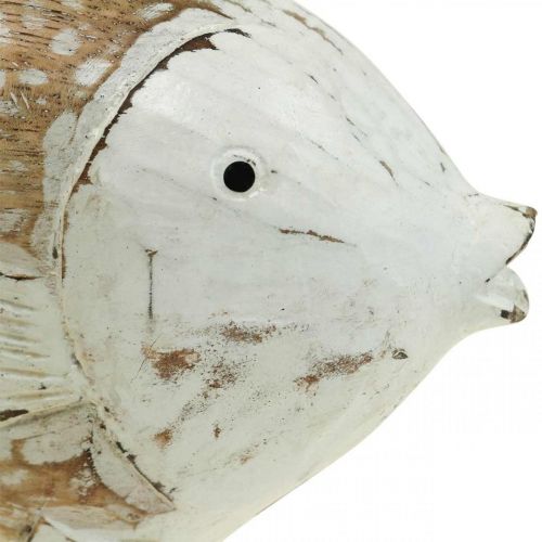 Floristik24 Decoração marítima peixe madeira peixe shabby chic 17×8cm