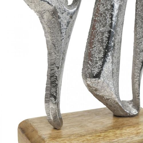 Decoração marítima, peixe decorativo metal, peixe decorativo prata Alt.18cm