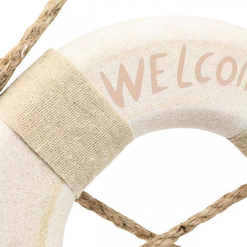 Itens Maritime Deco Lifebuoy Deco &quot;Welcome on Board&quot; Ø22cm