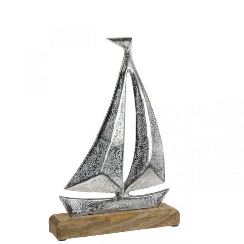 Floristik24 Decoração marítima, metal decorativo para veleiros, navio decorativo Alt. 16,5cm