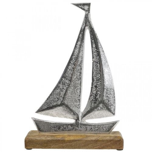 Floristik24 Decoração marítima, metal decorativo para veleiros, navio decorativo Alt. 16,5cm