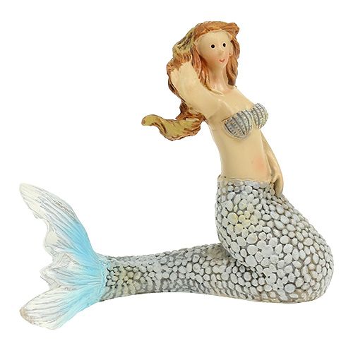 Itens Figura Deco azul sereia 6cm - 9,5cm 3pcs