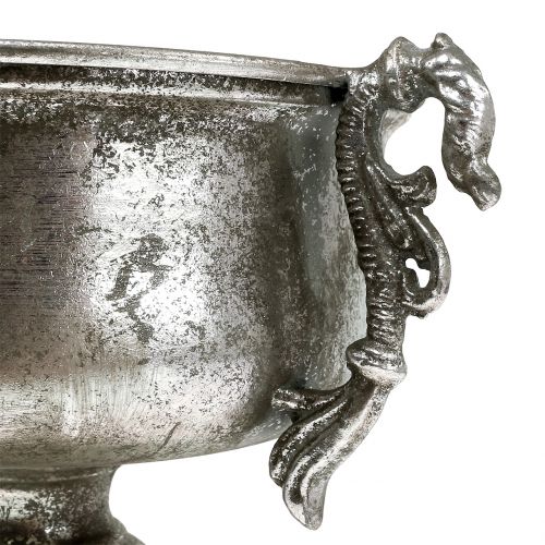 Itens Cálice de metal antigo em prata Ø18cm Alt.30cm