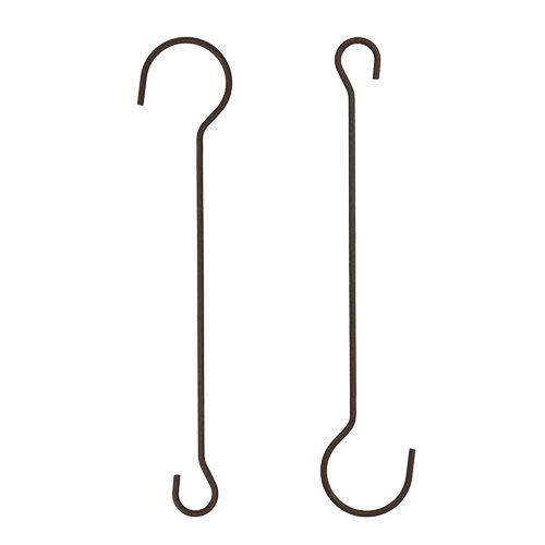 Gancho de metal 15cm marrom 12pcs