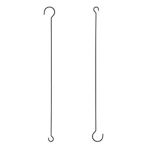 Floristik24 Ganchos de metal marrom 35cm 12pcs