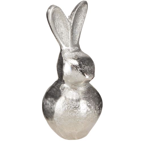 Itens Coelho decorativo prateado – Figura moderna de Páscoa feita de metal para decoração elegante de primavera 11cm 3 peças