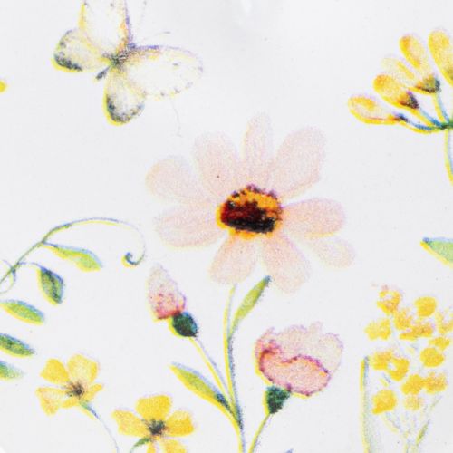 Itens Pingentes em forma de coração com estampa floral para decoração de parede, 7 cm, conjunto de 6 peças