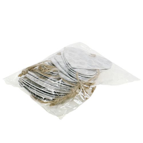 Floristik24 Coração de metal para pendurar 5,5 cm 16 un