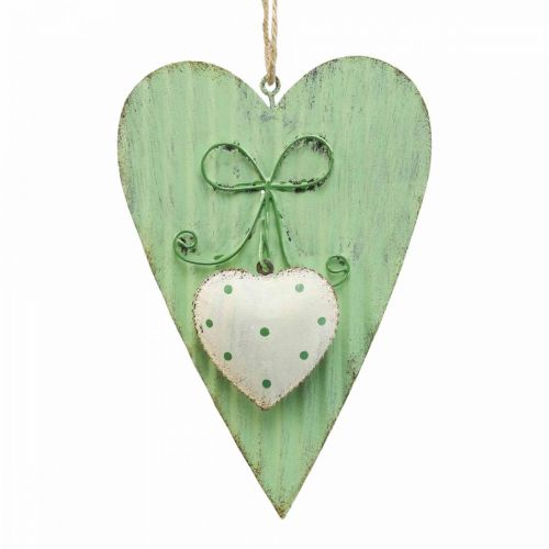 Itens Coração de metal, coração decorativo para pendurar, decoração de coração A14,5cm 2uds