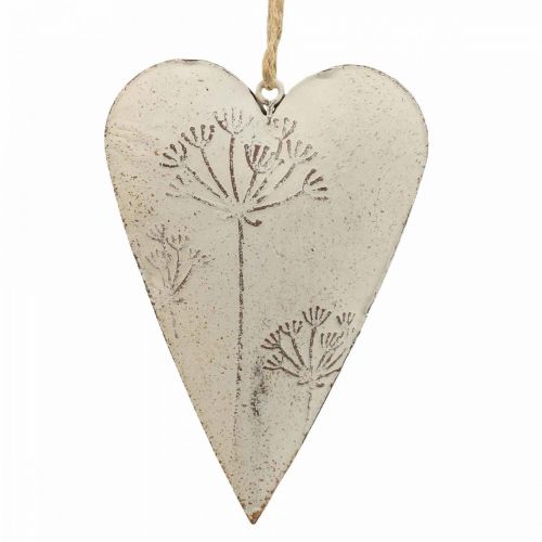 Coração de metal, coração decorativo para pendurar, decoração coração A11cm 3uds