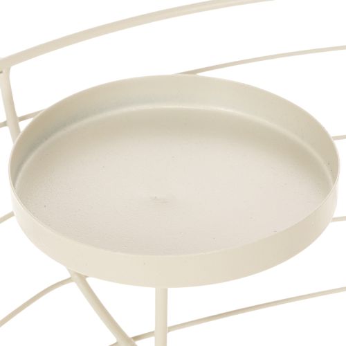 Castiçal redondo em formato de coroa do Advento para quatro velas ou velas pequenas, 35 cm | Floristik24.pt