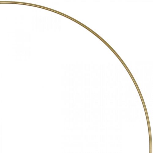 Itens Anel decorativo de metal Anel Scandi laço decorativo dourado Ø30,5cm 6 un