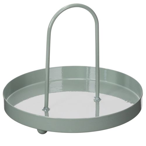 Bandeja decorativa para uso na cozinha e para enfeitar a mesa de jantar, com alça alta, 18 cm