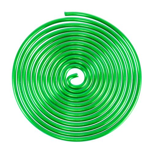 Caracol de arame de metal caracol verde maçã 2mm 120cm 2pcs