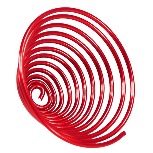 Floristik24 Parafuso de fio de alumínio parafuso de metal vermelho 2mm 120cm 2pcs