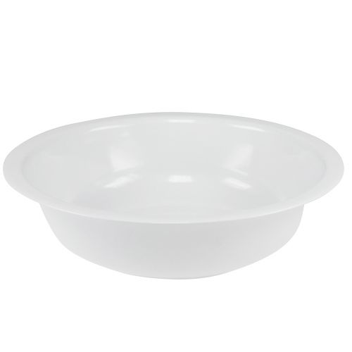 Itens Tigela de metal tigela branca esmaltada Ø36cm Alt.9,5cm