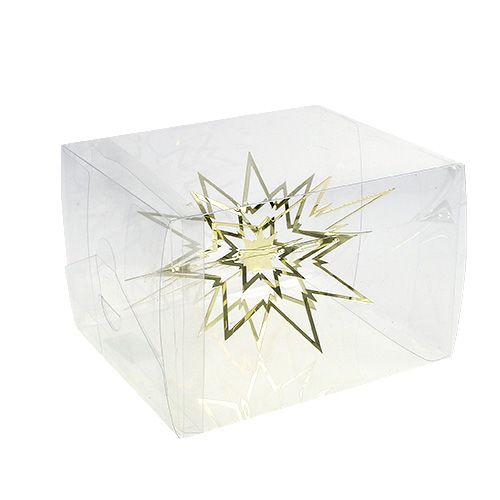 Floristik24 Estrela de metal grande para pendurar ouro 24cm