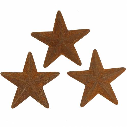 Floristik24 Patina em estrela de metal 5cm 24pcs