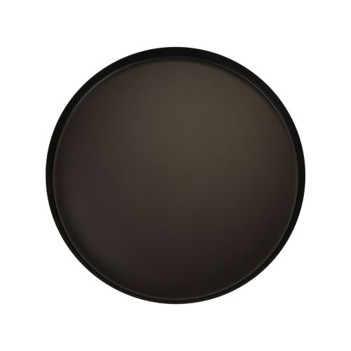 Itens Bandeja de metal redonda para velas preta Ø20cm Alt.2,5cm 2 unidades