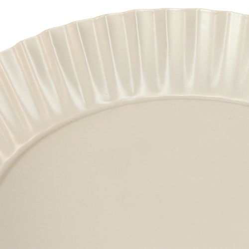 Itens Prato decorativo cinza com base em chapa metálica Ø14cm 2 peças