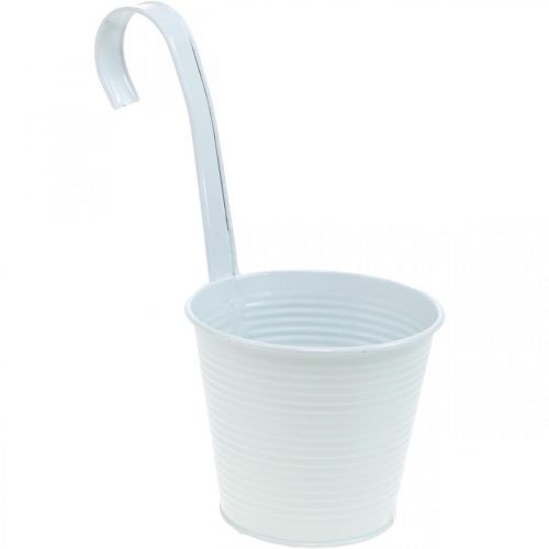 Floristik24 Plantador, vaso de flores para pendurar, decoração de flores, vaso de suspensão branco Ø13.5cm