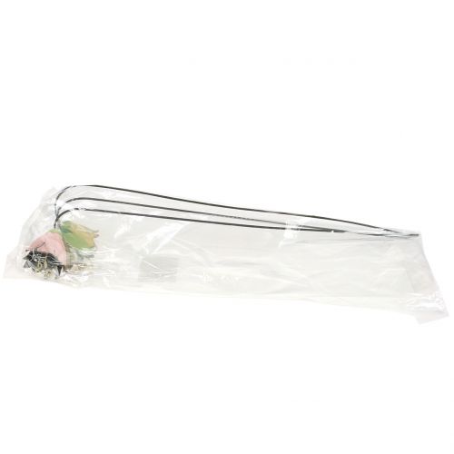 Floristik24 Tampão de flor em forma de tulipa de metal 34 cm 3 unidades